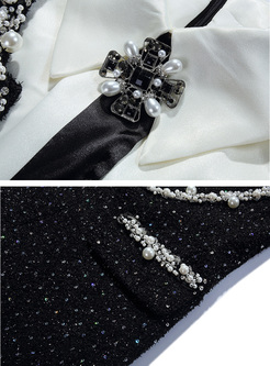 Luxe Beading Sequins Suit Dresses