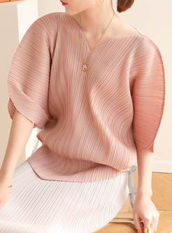 Relaxed Smocked Heart Shaped Top Women