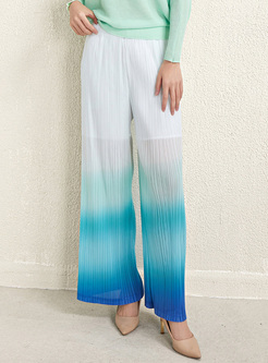Relaxed Gradient Smocked Women Pants