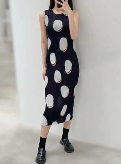Hot Sleeveless Bean Printing Vest Dresses