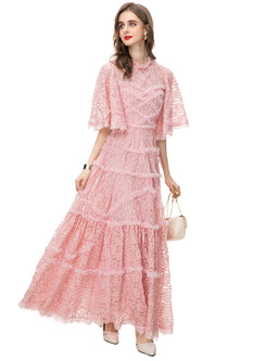 Elegant Mesh Lace Prom Dresses