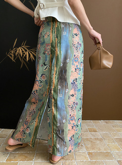 Pretty Oil Painting Texture Long Skirts