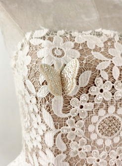Pretty Crochet Lace Tube Top Dresses